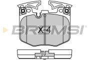 BP3759 Sada brzdových destiček, kotoučová brzda BREMSI
