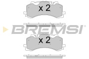BP3776 Sada brzdových destiček, kotoučová brzda BREMSI