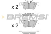 BP3819 Sada brzdových destiček, kotoučová brzda BREMSI