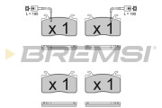 BP3833CE Sada brzdových destiček, kotoučová brzda BREMSI