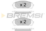BP3908 Sada brzdových destiček, kotoučová brzda BREMSI