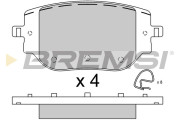 BP3916 Sada brzdových destiček, kotoučová brzda BREMSI