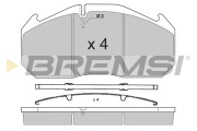 BP7264 Sada brzdových destiček, kotoučová brzda BREMSI
