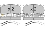 BP7321 Sada brzdových destiček, kotoučová brzda BREMSI