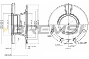 CD5106V Brzdový kotouč BREMSI