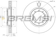 CD5182V Brzdový kotouč BREMSI