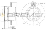 CD5191V Brzdový kotouč BREMSI