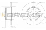 CD5194S Brzdový kotouč BREMSI