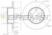 CD5195S Brzdový kotouč BREMSI