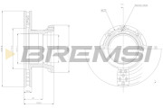 CD5216V Brzdový kotouč BREMSI