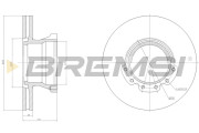 CD5226V Brzdový kotouč BREMSI