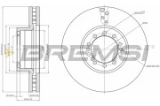 CD5257V Brzdový kotouč BREMSI