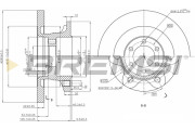 CD5313S Brzdový kotouč BREMSI