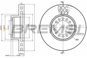 CD5319V Brzdový kotouč BREMSI