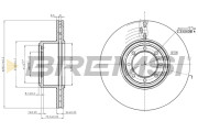 CD5320V Brzdový kotouč BREMSI