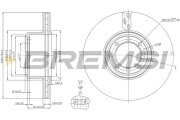 CD5321V Brzdový kotouč BREMSI