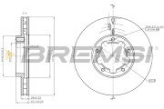 CD5326V Brzdový kotouč BREMSI