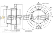 CD5332V Brzdový kotouč BREMSI