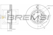 CD5339V Brzdový kotouč BREMSI