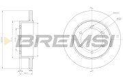 CD5369S Brzdový kotouč BREMSI