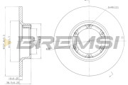 CD6016S Brzdový kotouč BREMSI