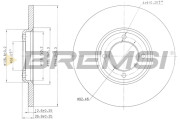 CD6023S Brzdový kotouč BREMSI