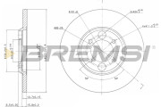 CD6034S Brzdový kotouč BREMSI