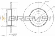 CD6048S Brzdový kotouč BREMSI