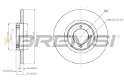 CD6049S Brzdový kotouč BREMSI