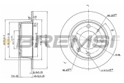 CD6052S Brzdový kotouč BREMSI
