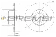 CD6054S Brzdový kotouč BREMSI