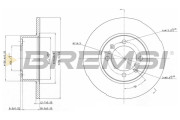 CD6056S Brzdový kotouč BREMSI