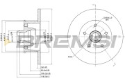 CD6057S Brzdový kotouč BREMSI