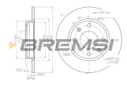 CD6059S Brzdový kotouč BREMSI