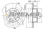 CD6069S Brzdový kotouč BREMSI