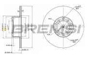 CD6071S Brzdový kotouč BREMSI