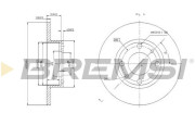 CD6083S Brzdový kotouč BREMSI