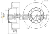 CD6087S Brzdový kotouč BREMSI