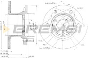 CD6089S Brzdový kotouč BREMSI