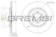 CD6090S Brzdový kotouč BREMSI