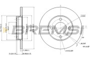 CD6103S Brzdový kotouč BREMSI