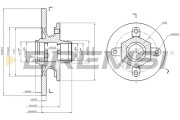 CD6114S Brzdový kotouč BREMSI