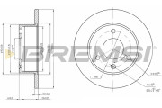 CD6132S Brzdový kotouč BREMSI