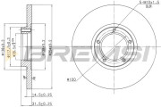 CD6138S Brzdový kotouč BREMSI
