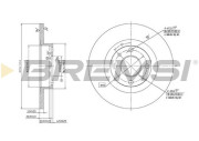 CD6141S Brzdový kotouč BREMSI