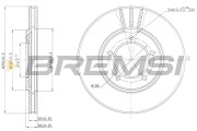 CD6147V Brzdový kotouč BREMSI