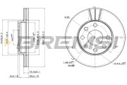 CD6151V Brzdový kotouč BREMSI