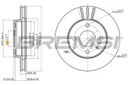 CD6157V Brzdový kotouč BREMSI