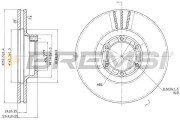 CD6160V Brzdový kotouč BREMSI