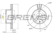 CD6166V Brzdový kotouč BREMSI
